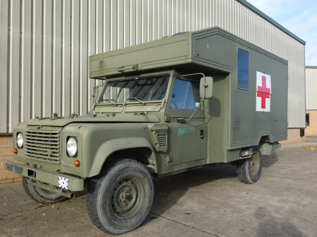 Land Rover 130 Defender Wolf LHD Ambulance - Govsales of mod surplus ex army trucks, ex army land rovers and other military vehicles for sale