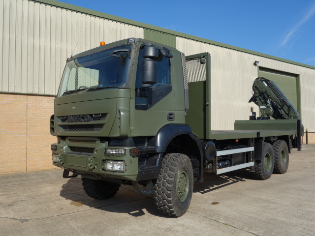 Iveco Trakker 6x6 crane truck  - Govsales of mod surplus ex army trucks, ex army land rovers and other military vehicles for sale