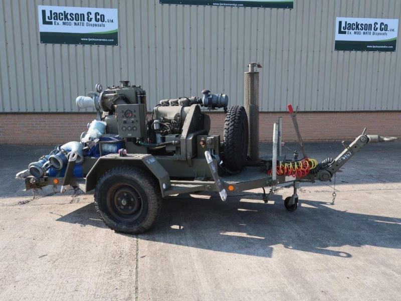 Gilkes 6 inch Water Pump Trailer  - Govsales of mod surplus ex army trucks, ex army land rovers and other military vehicles for sale