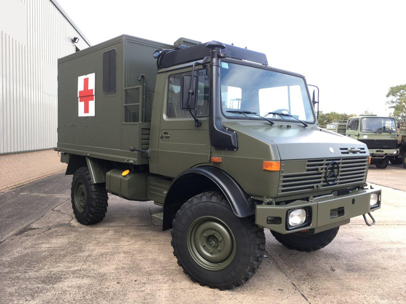 Mercedes Benz Unimog U1300L 4x4 Medical Ambulance - Govsales of mod surplus ex army trucks, ex army land rovers and other military vehicles for sale