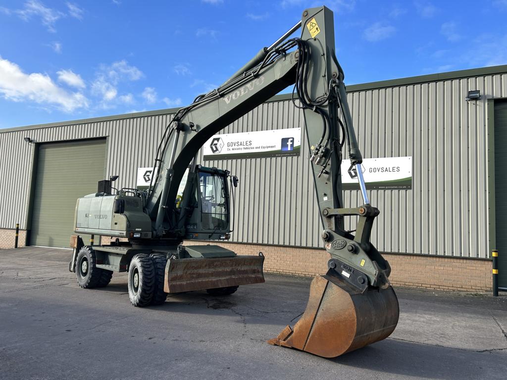Volvo EW180C Wheeled Excavator - Govsales of mod surplus ex army trucks, ex army land rovers and other military vehicles for sale