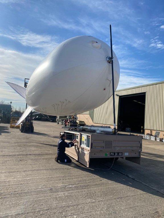 Revivor II Aerostat Surveillance Trailer 1300 Skyhawk camera kit