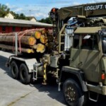 Ex Army Steyr 1491.310 6×6 Timber Loglift Cargo / Crane Truck Ex Army Steyr 1491.310 6×6 Timber Loglift Cargo / Crane Truck