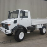 Ex Army Mercedes Unimog U1300L 4x4 Drop Side Cargo Truck Ex Army Mercedes Unimog U1300L 4x4 Drop Side Cargo Truck