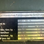 Ex Army Kassbohrer 56T 6 Axle Semi Trailer