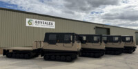Hagglunds BV 206 Soft Top Cargo Flat Bed Load Carrier for sale Hagglunds BV 206 Soft Top Cargo Flat Bed Load Carrier for sale