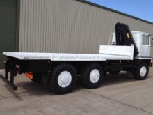 Bedford TM 6x6 Flat Bed Crane Truck with Atlas Crane