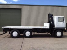 Bedford TM 6x6 Flat Bed Crane Truck with Atlas Crane