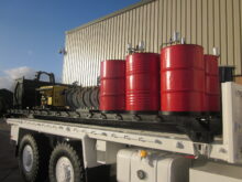 Bedford TM 6x6 service truck with de mountable body
