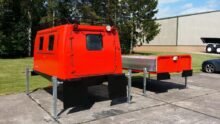 Hagglunds Bv206 with Twist Locks