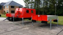 Hagglunds Bv206 with Twist Locks