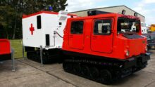 Hagglunds Bv206 with Twist Locks