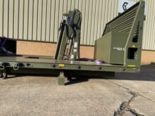 Unused cargo body with Hiab Crane