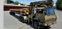 Steyr 1491.310 6x6 Timber Loglift Cargo / Crane Truck