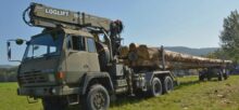 Steyr 1491.310 6x6 Timber Loglift Cargo / Crane Truck