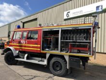 Mercedes Unimog U1300L Crew Cab 4x4 Fire Engine