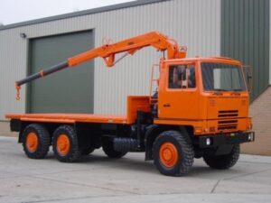 Bedford TM 6×6 Flat Bed Crane Truck with Atlas Crane