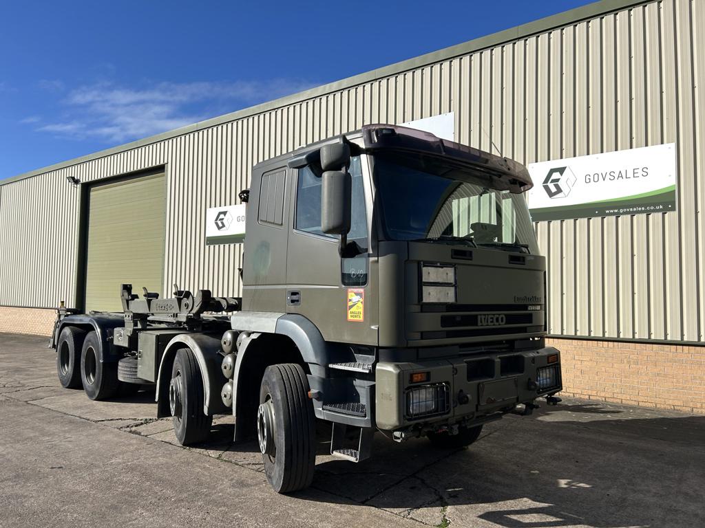 Ex Army Iveco Eurotrakker 410E44 8x4 Hook Loaders